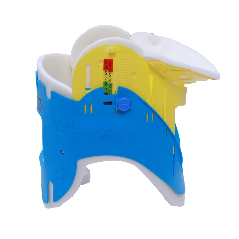 Yellow Blue Cervical Collar
